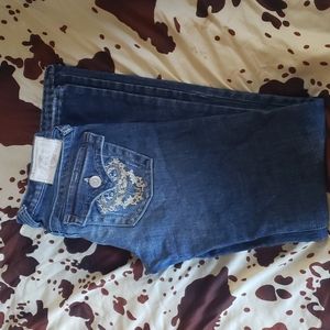 Plastic By Gly bull skull jeans